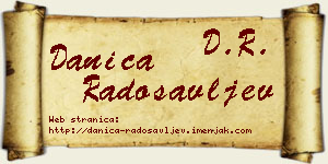 Danica Radosavljev vizit kartica